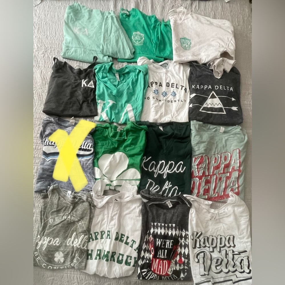 Kappa delta sorority PR shirt bundle lot